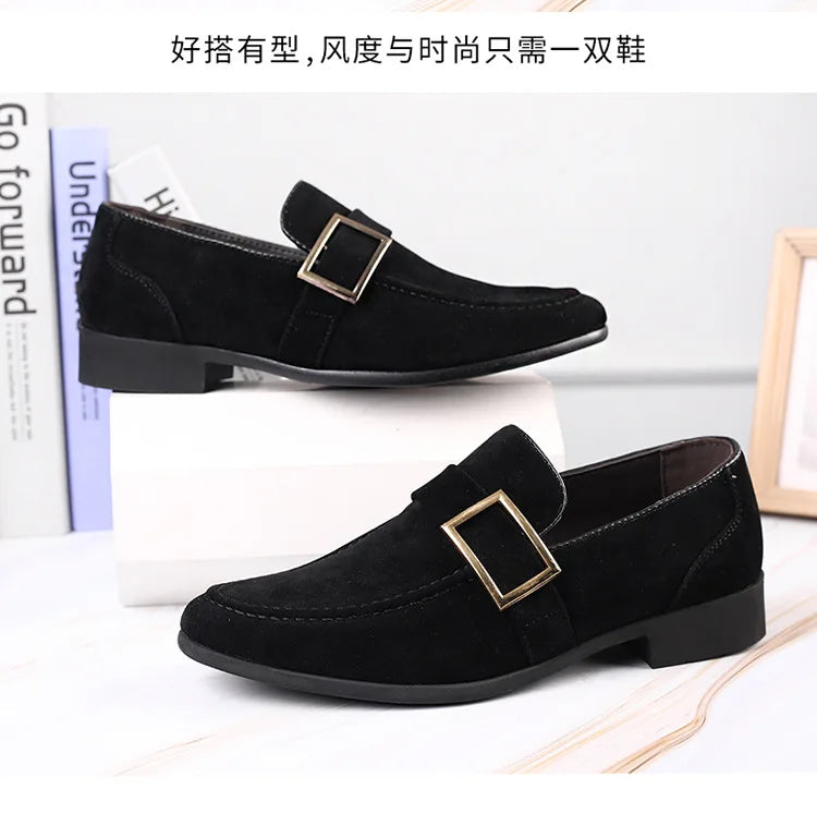 New Mens Casual Business Shoes Loafers Men Dress Shoes Faux Suede Driving Shoes Fashion Formal Shoes for Men Sneakers2023