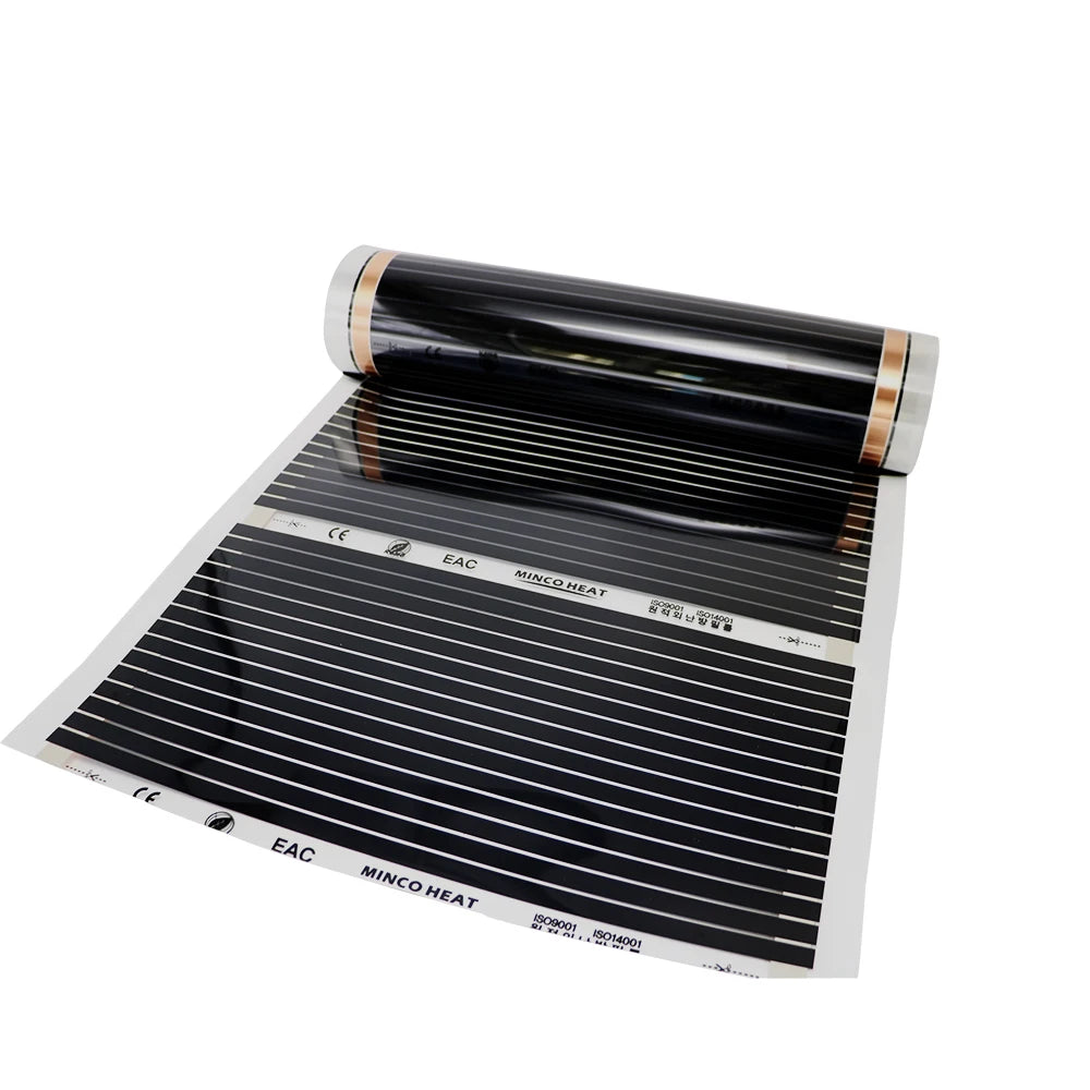 80W/M2  Infrared Film Warm Floor Width 50cm 3M2  Home Improvement Warm 220v Heating  Film Underfloor Heating