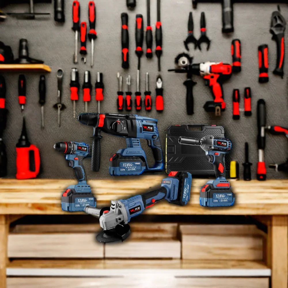 Cordless Drill Power Tool Set Convenient Home Improvement KitCordless Drill Power Tool Set for Home Improvement and DIY Projects