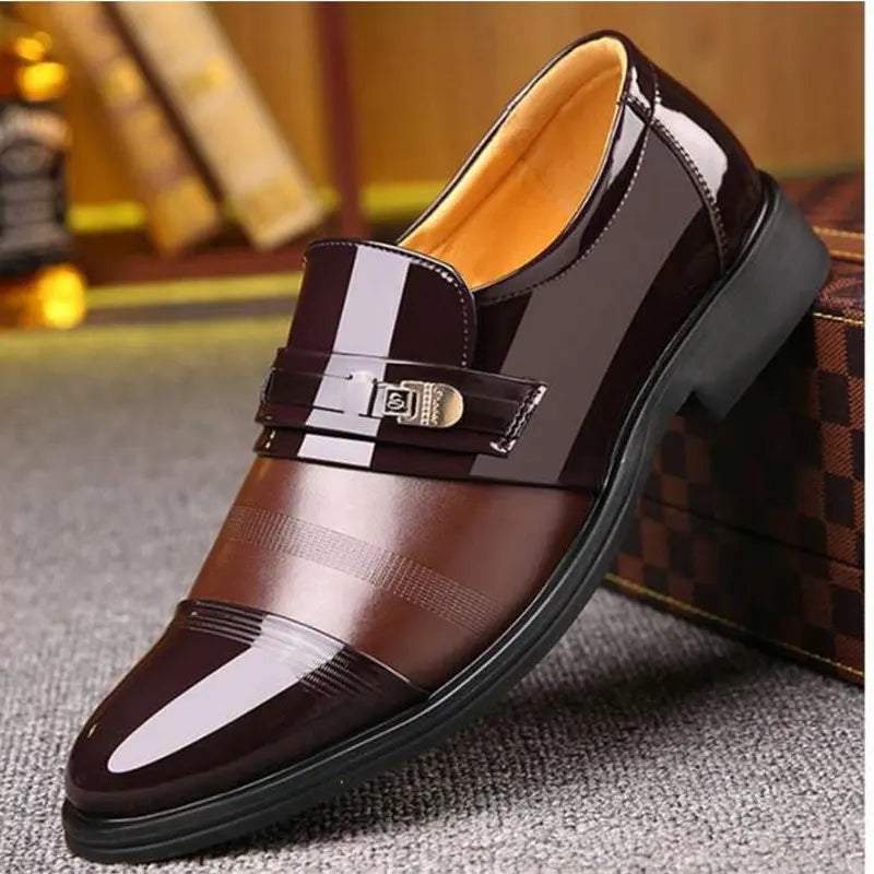 Classic Business Men's Dress Shoes Fashion Elegant Formal Wedding Shoes Men Slip On Office Oxford Shoes For Men 559