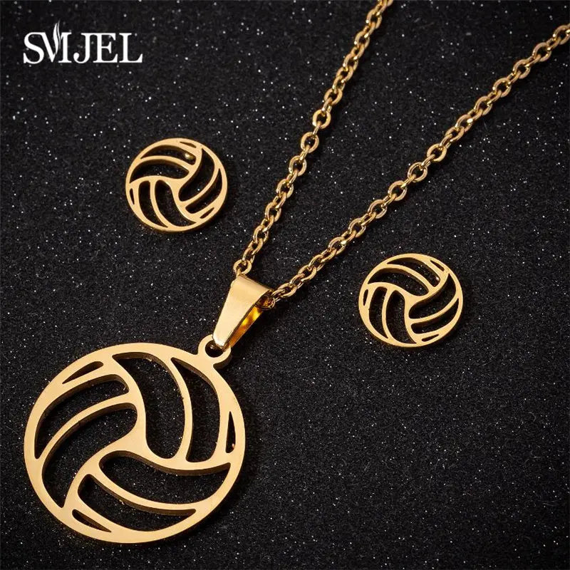 SMJEL Jewelry Sets Boho Flower Triangle Earrings Vintage Tibetab Retro Necklace Women Art Deco Pendant Chain Collares Gifts