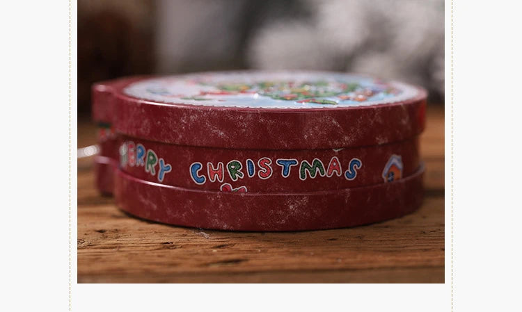 Christmas Candy Gift Packaging Iron/Tin Box Sweet Jar Christmas Tree Hanging Ornament Party Handmade Cookies Decoration