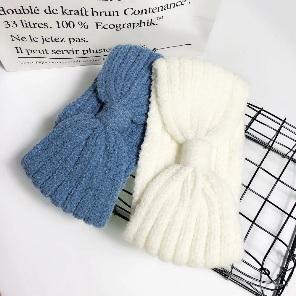 Winter Warm Headband for Women Woolen Knitting Headbands Wool Knitted Elastic Headband Headwear Girls Hair Band Hair Accessories