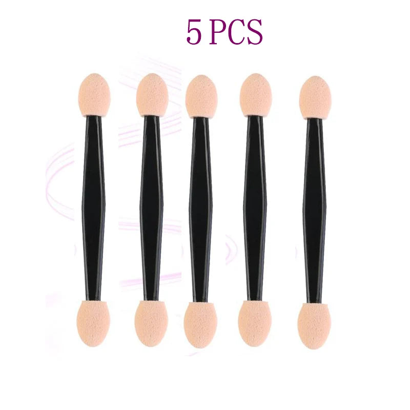 5/30/50/100PCS Disposable Eyeshadow Brush Dual Sided Sponge Nylon Sets Make up Eye Shadow Brushes For Cosmetic Applicator Makeup