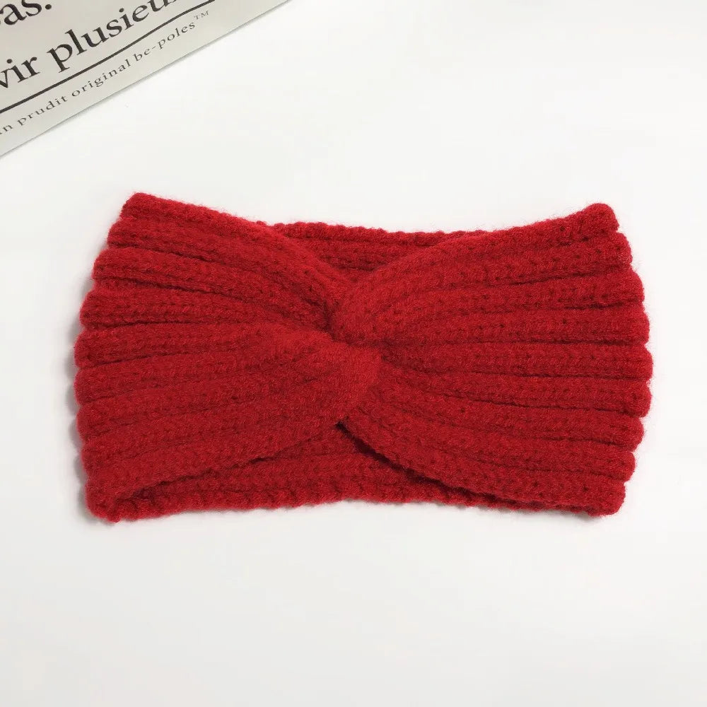 Winter Warm Headband for Women Woolen Knitting Headbands Wool Knitted Elastic Headband Headwear Girls Hair Band Hair Accessories