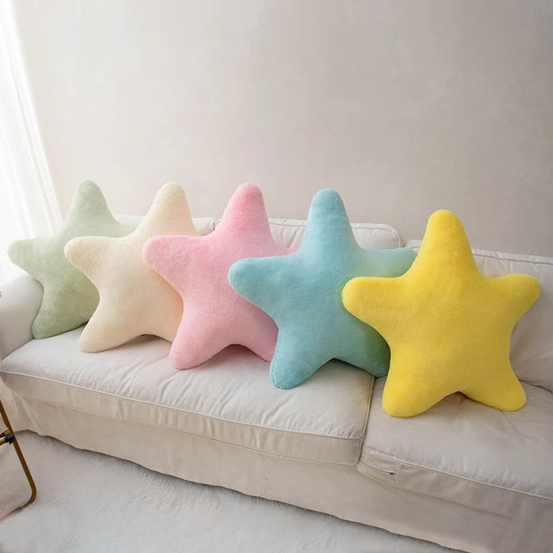 New Arrival Star Pillow Plush Stuffed Star Shaped Pillow Cute Toy for Kids Colorful Star Cushion