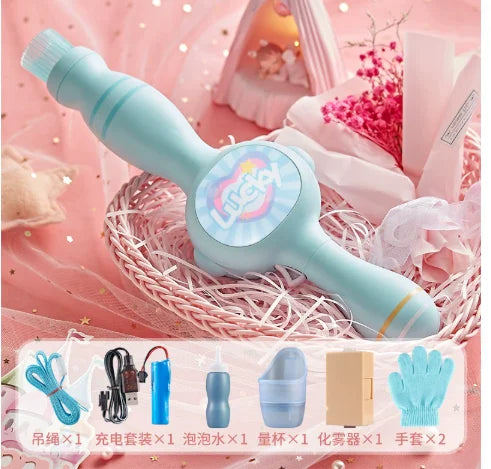 2025 Kids Automatic Magic Bubble Blower with Cool Smoke Effect - Fun Outdoor Summer Toy for Children