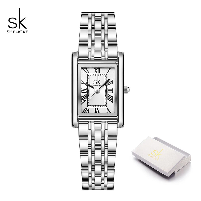 SK Fashion Ladies Genuine Leather Watches Luxury Small Women's Watch Fashionable Waterproof for Business Watch Women