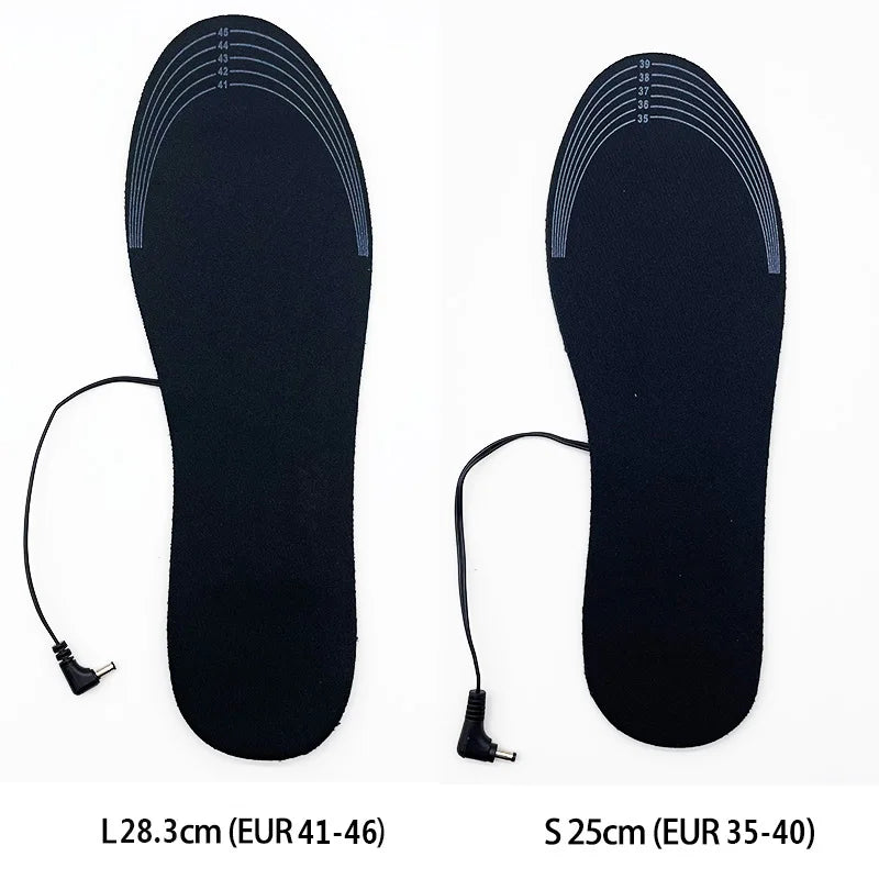 Insoles Heated USB Electric Foot Warming Pad Feet Warmer Pad Mat Winter Outdoor Sports Heating Insoles Winter Warm