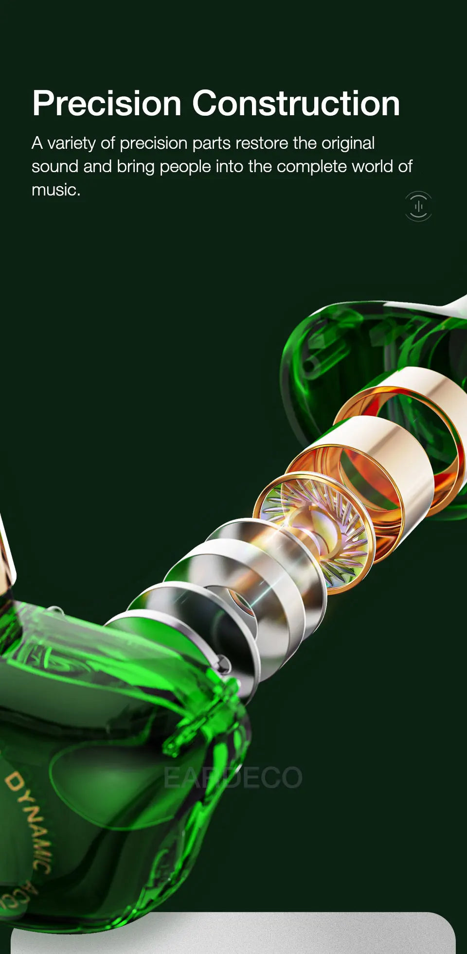 EARDECO HiFi Wired Headphones Heavy Bass In-ear Headphone Headset with Mic Earphone Sport Wire Phone Earbud Headset Stereo