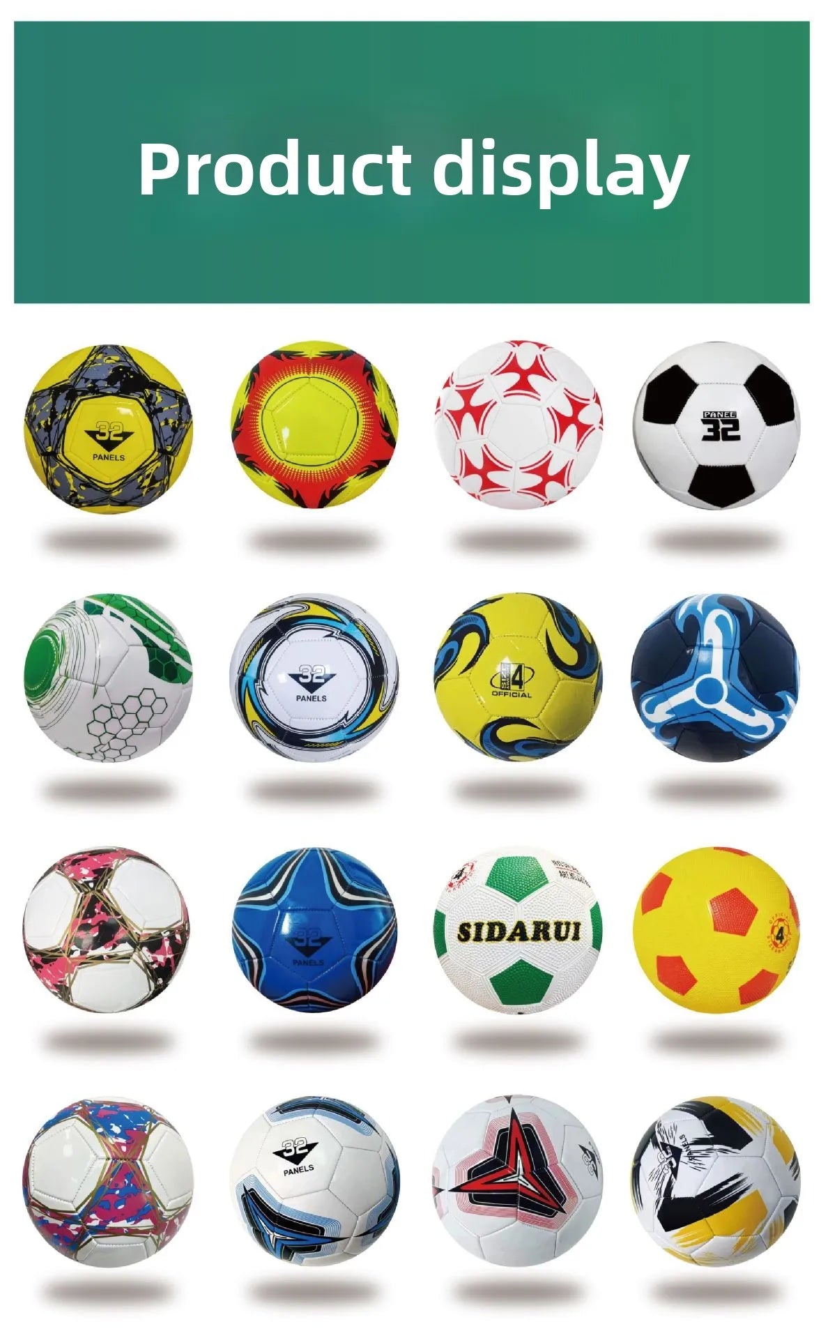 Machine-Sewn PVC Football No. 5 for Adults No. 4 3 for Primary & Secondary School Training Wholesale Competition Footballs