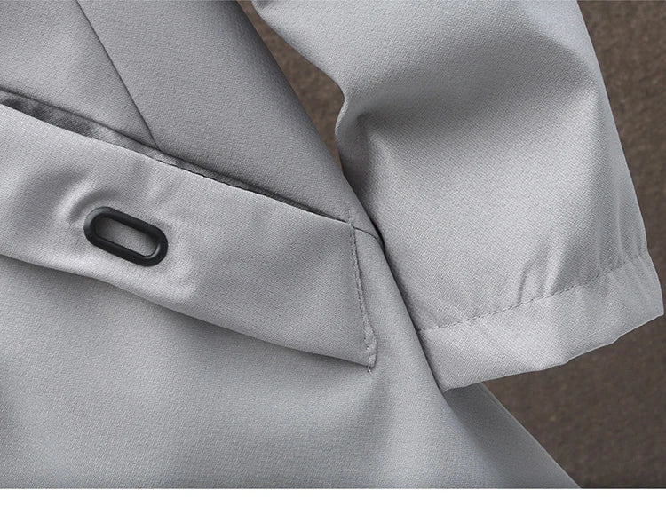 New Mens Casual Long Jackets Coats Hooded Streetwear Hip Hop Windbreaker Outwear Jacket Men Spring Autumn Mens Clothing 2025