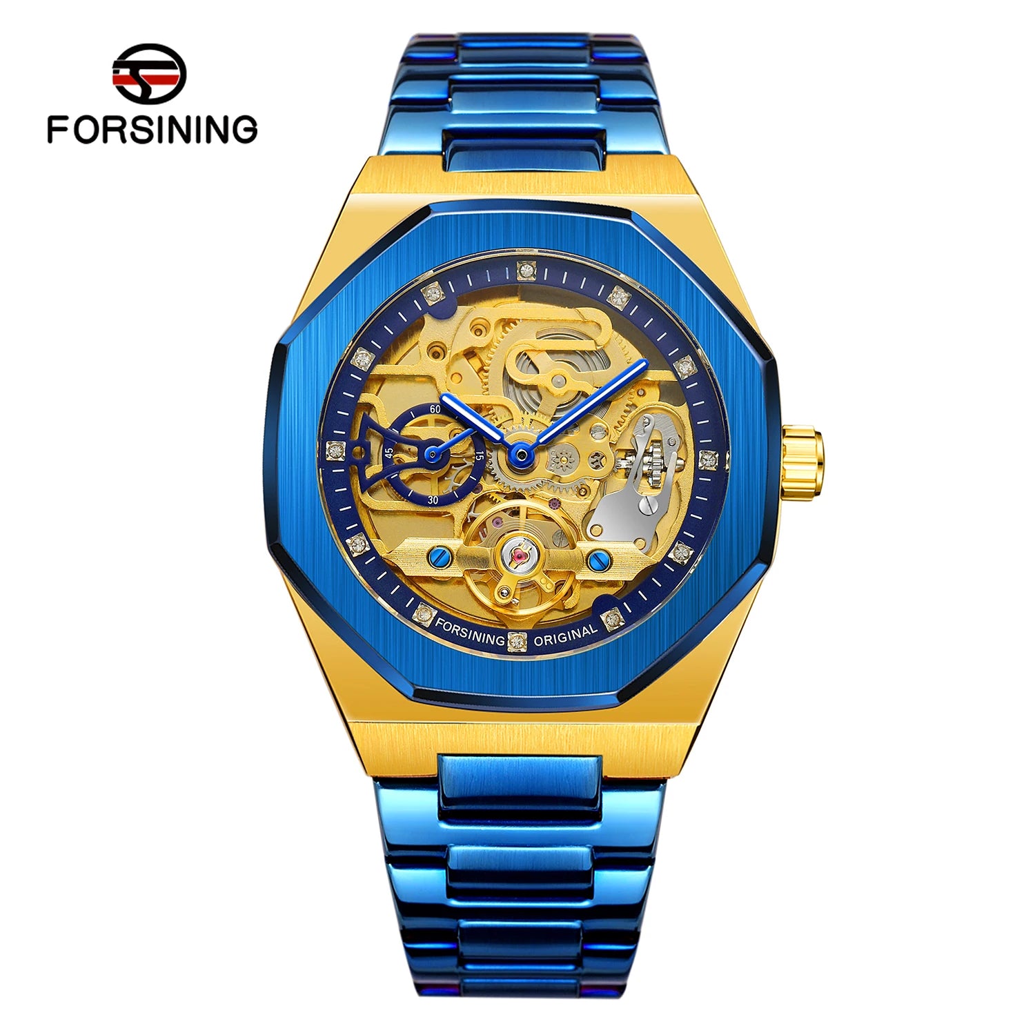 MECHANICAL WATCH  FORSINING Factory  Stainless Steel Mechanical  Watches  for Mens Watches Luxury