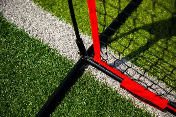 7 x 7 ft Football Nets and Target Training Equipment with 5 Pockets to Improve Accuracy in Throwing Football Goal