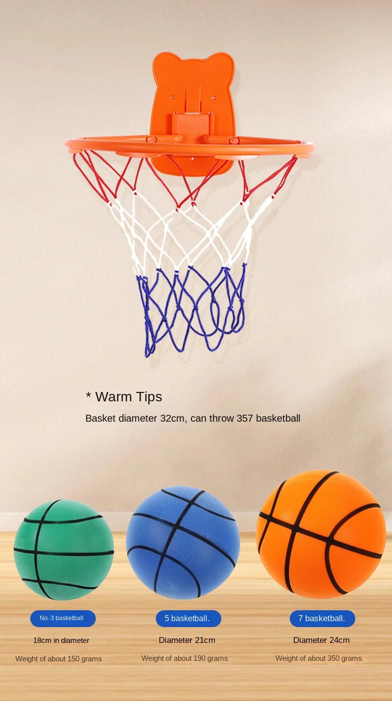 Custom Mute Ball for Sports Training Noiseless Silent Balls with Elasticity for Football & Basketball Equipment