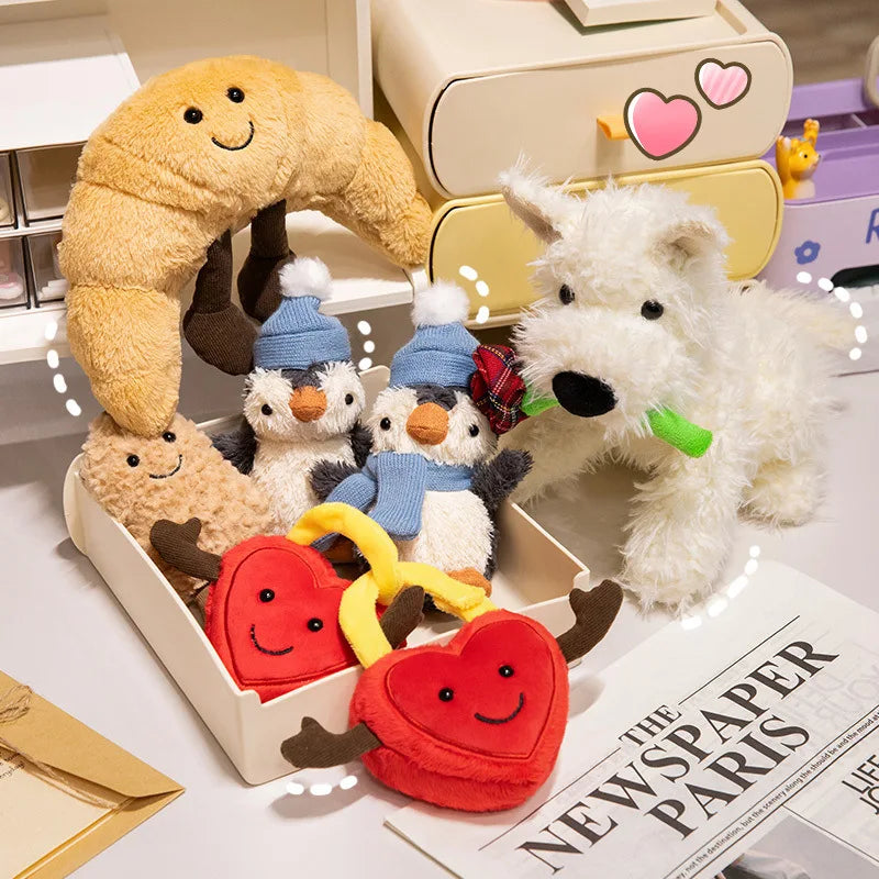 JC UK Jellycats Style Animal Series Super Soft Plush Bear Toy with PP Cotton Little Curly Doll Age 14+