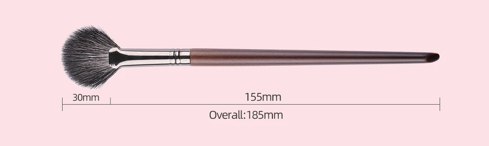 BETHY BEAUTY 1 PC Goat Hair Highlight Brush Blusher Blender Makeup Brushes Powder Blending Soft Make Up Tools for Face Cheek