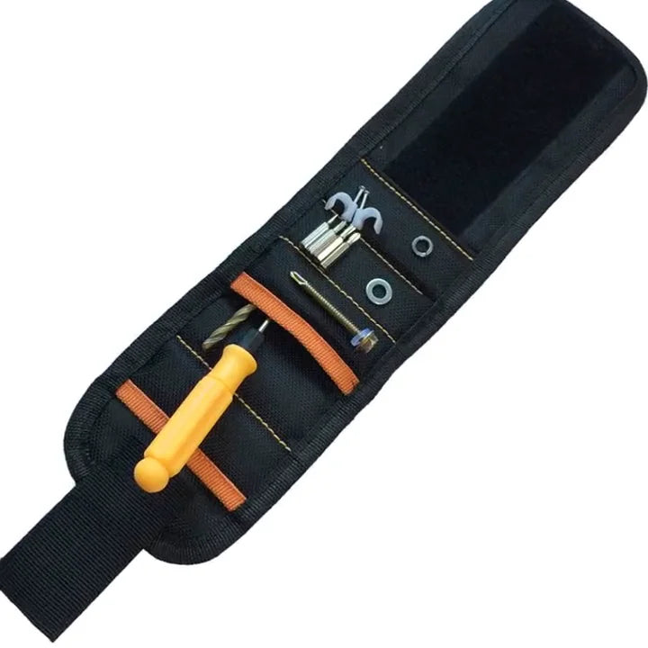 Magnetic Wristband Hand Wraps Tool Bag Adjustable Electrician Wrist Screws Holder Belt Bracelet for Tools and Home Improvement