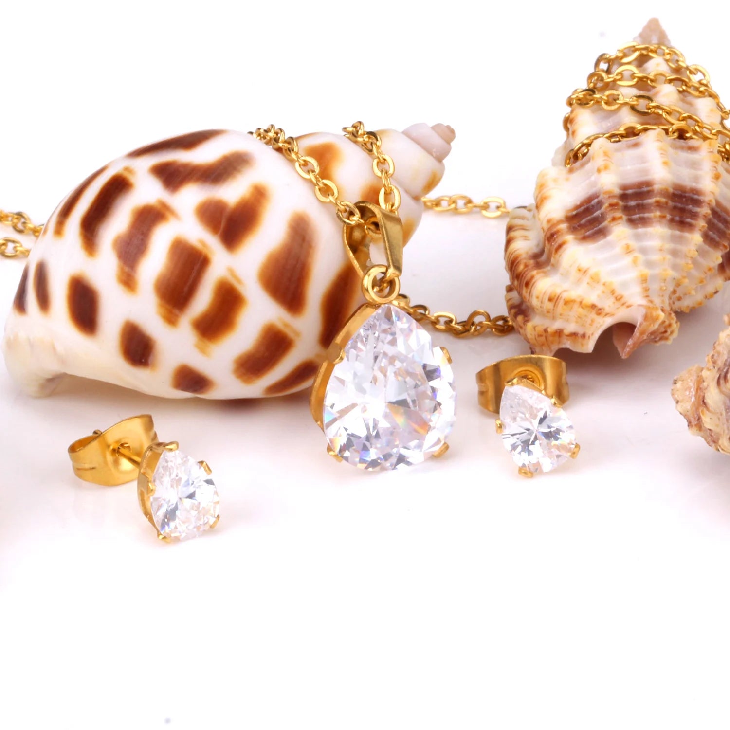 LUXUKISSKIDS Jewellery Crystal Bridal Wedding Jewelry Sets Earrings Necklaces Set For Women Fashion Jewelry set bijoux femme