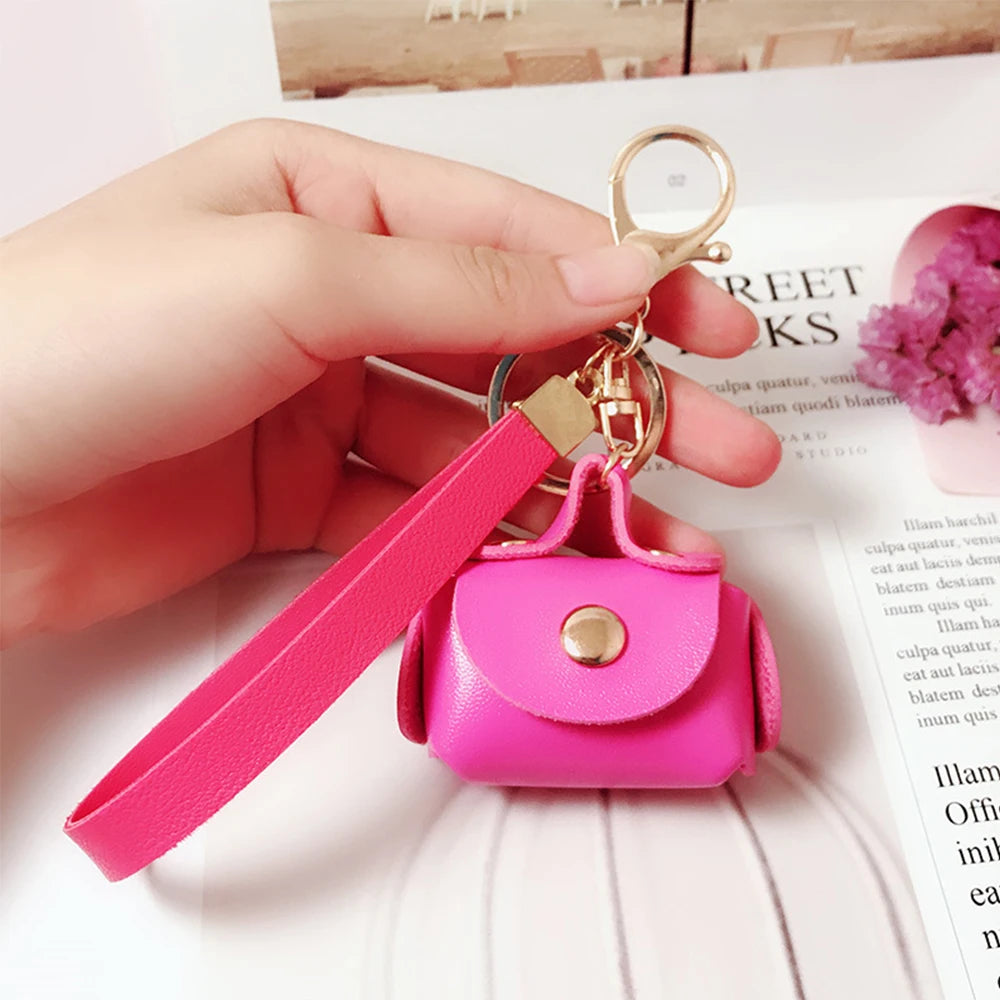 Gifts Women Car Accessories Lovely Creative Bag Keychains Keyring Mini Bag Purse Pendant
