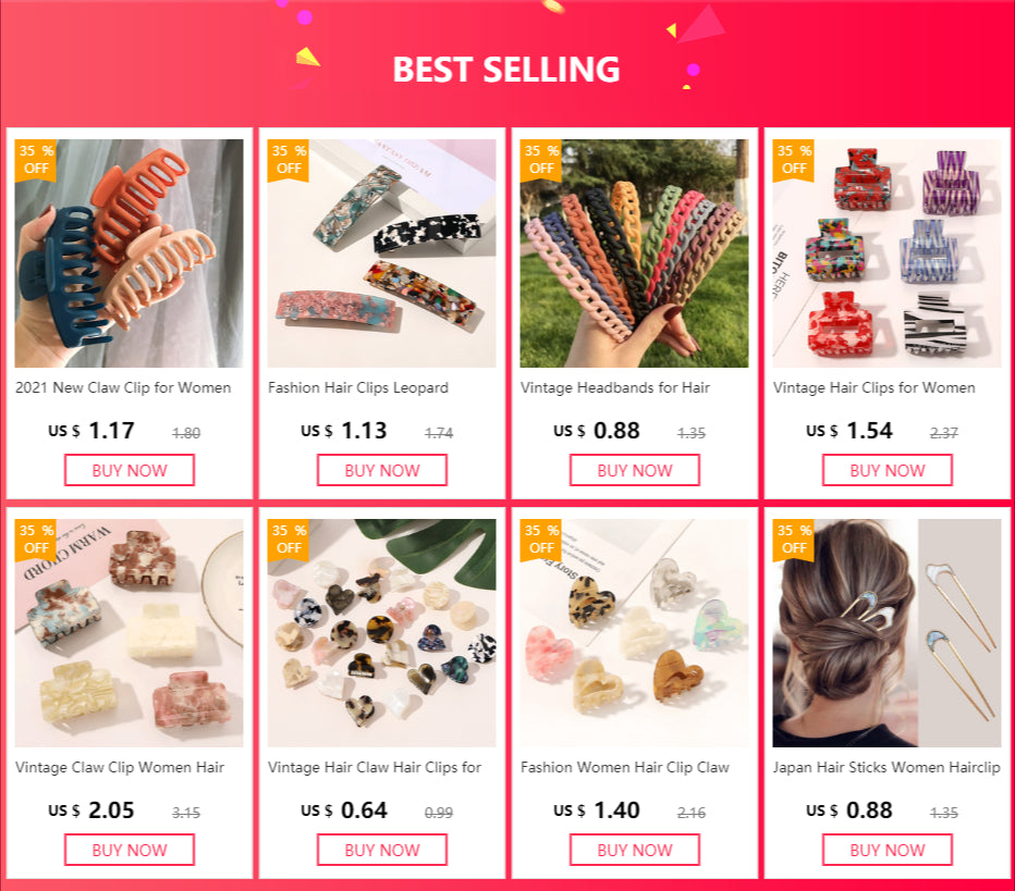 Fashion Hair Accessories Hair Clips for Women Elegant Solid Color Claw Clip Girls Hair Clips Hair Barrettes Clip Hair Headwear