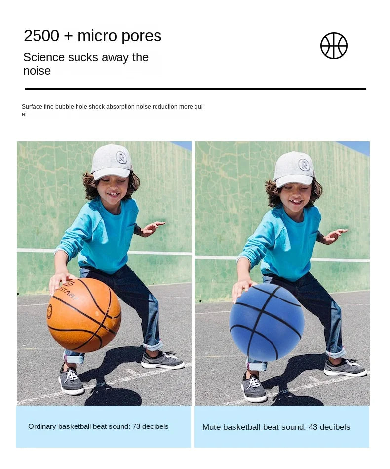 Custom Mute Ball for Sports Training Noiseless Silent Balls with Elasticity for Football & Basketball Equipment