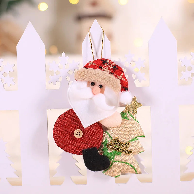 Christmas Decorations for Home Lovely Faceless doll Hanging Pendant Christmas Tree DIY Decor Ornaments Xmas New Year Gifts Kids