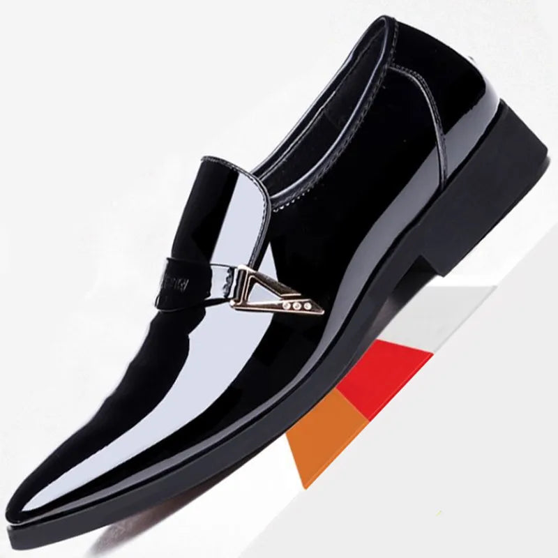 Classic Business Men's Dress Shoes Fashion Elegant Formal Wedding Shoes Men Slip On Office Oxford Shoes For Men 559