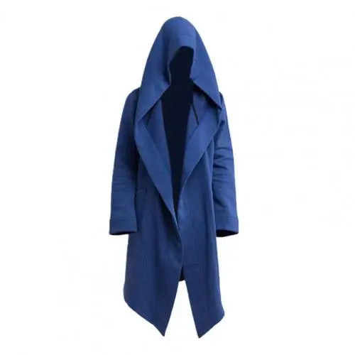 Fashion Hoodie Mens Leisure Cool Long Men Jacket Long Sleeve for Filming Men Jacket Costume Mantle Hoodies Jacket Cloak Coats