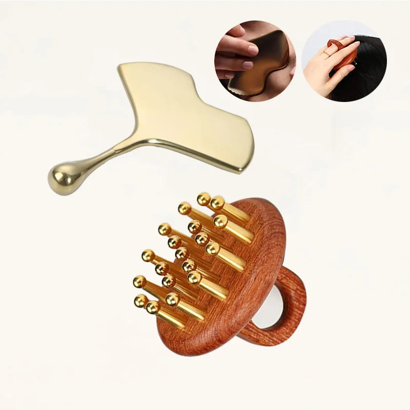 Home Improvement Products 2024 Massage Hair Guasha Comb Gua Sha Massage Tool for Face and Head