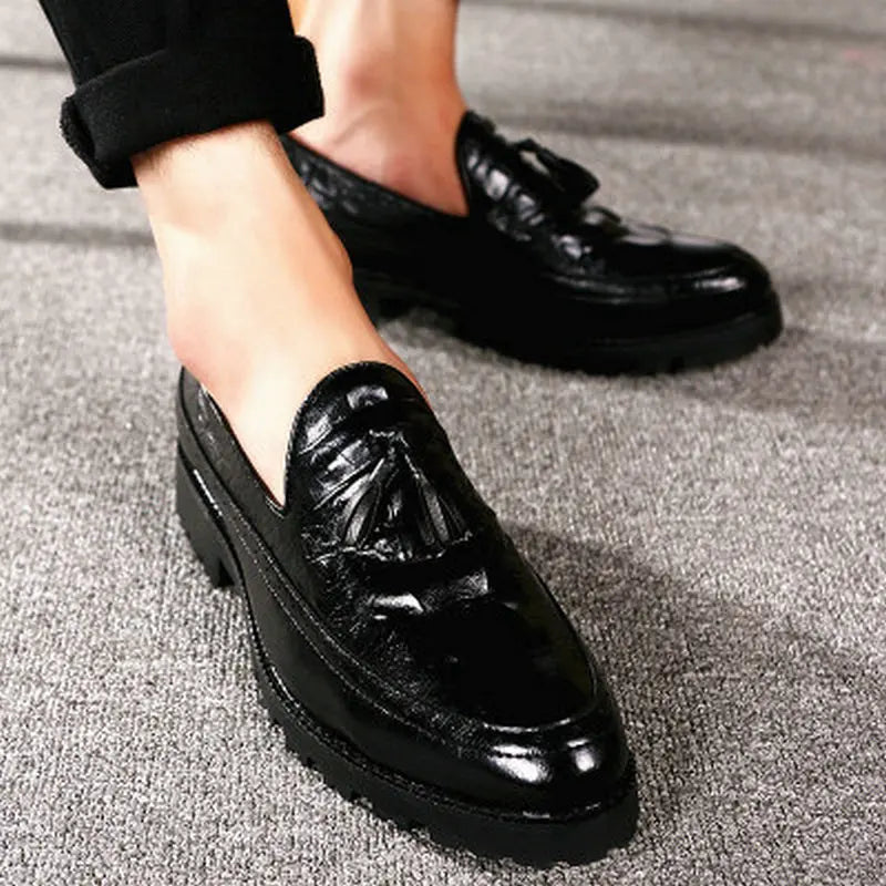 Classic Business Men's Dress Shoes Fashion Elegant Formal Wedding Shoes Men Slip On Office Oxford Shoes For Men 559