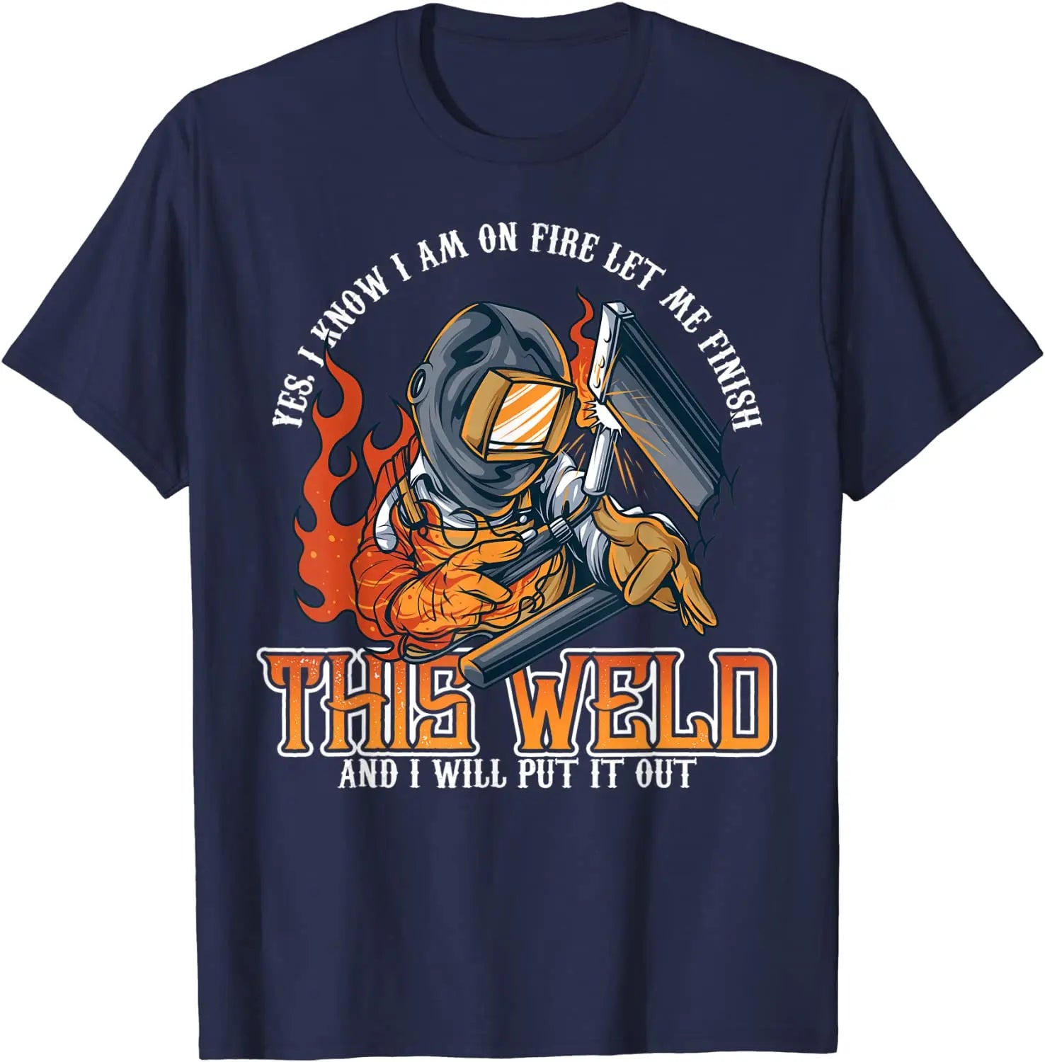Welder Shirts For Men Funny Welding Tshirts Funny Saying T-Shirt Classic Man Tshirts Simple Style Tops T Shirt Cotton Hip hop