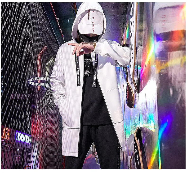 Men's Jacket Fashion Spring Autum Casual Streetwear Hoodie Jacket Men's Overalls Bomber Jacket Mens Windbreaker Coat Man Outwear