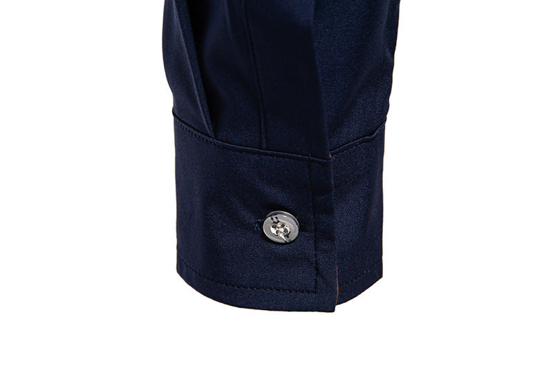 Man Shirts Men Long Sleeve Henry Collar Mens Dress Shirts Casual Male Clothes Chemise Hemd Homme Shirt B51