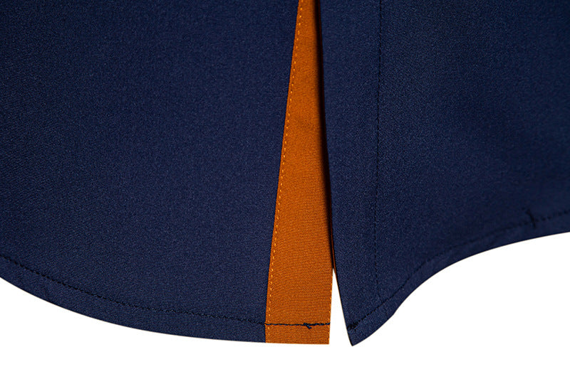 Man Shirts Men Long Sleeve Henry Collar Mens Dress Shirts Casual Male Clothes Chemise Hemd Homme Shirt B51