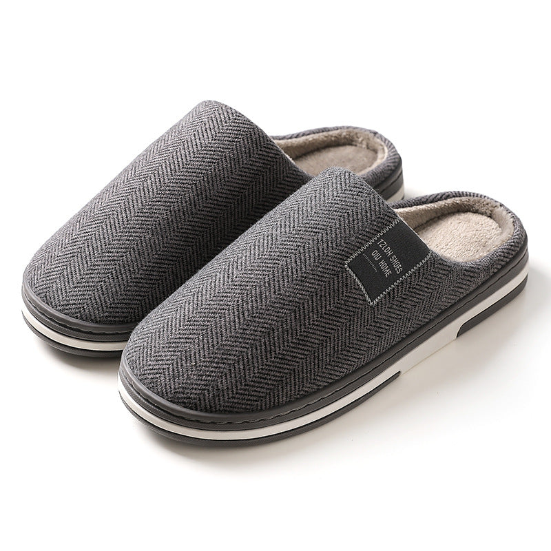 Winter Men's Slippers Warm Cotton Slippers Lightweight Comfortable Casual Shoes Home Indoor Couples Flats Non Slip Soft Slippers