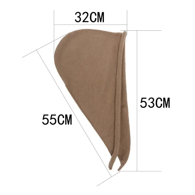 New Winter Balaclava Hat Scarf Combo Women's Fashion Knitted Cap Wrap-around Cashmere Skullies & Beanies