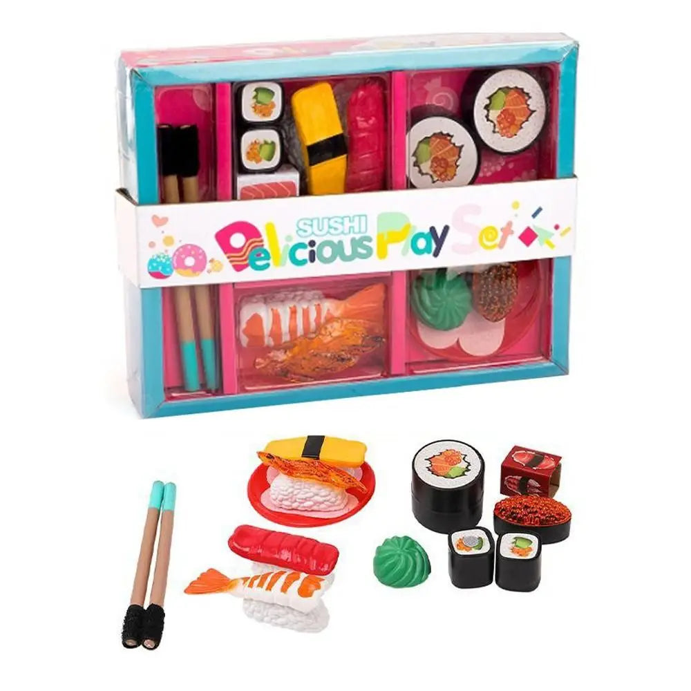Kitchenware Kitchen Model Dollhouse Accessories Children Kitchen Food Toys Cutlery Toys Mini Sushi Set Pretend Kitchen Toys