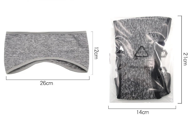 Winter Headbands for Hair Woman Men Outdoor Fleece Ear Protection Hair Bands Sports Cycling Warm Forehead Cover Hair Accessories