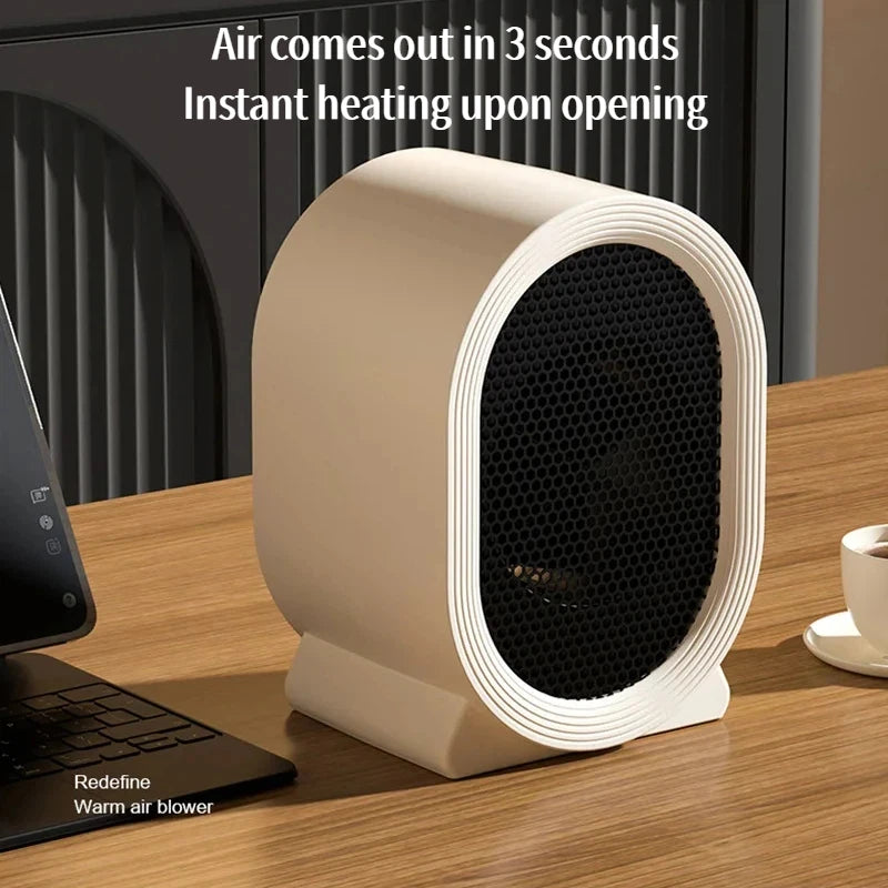 Xiaomi MIJIA Portable Desktop Electric Heater for Home and Office, Mini Warm Air Fan for Desk Use Foot Warmer for Cozy Comfort