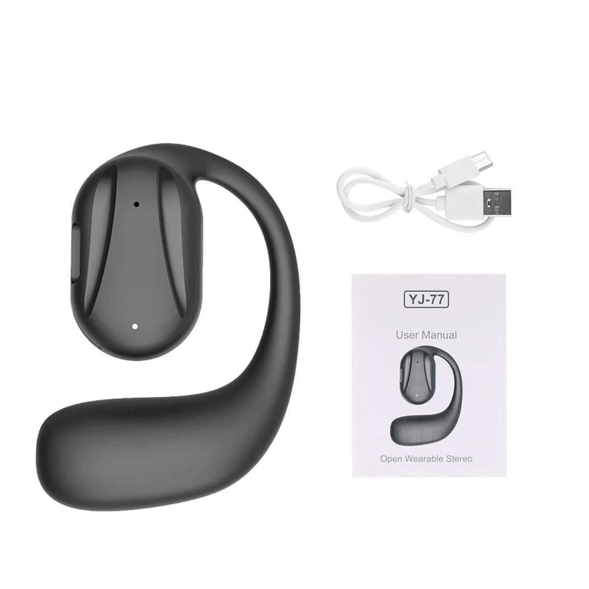 Bluetooth 5.2 Wireless Earphone Stereo Noise Reduction Headphones Hanging Ear Type Not In The Ear Headset For Android For iphone