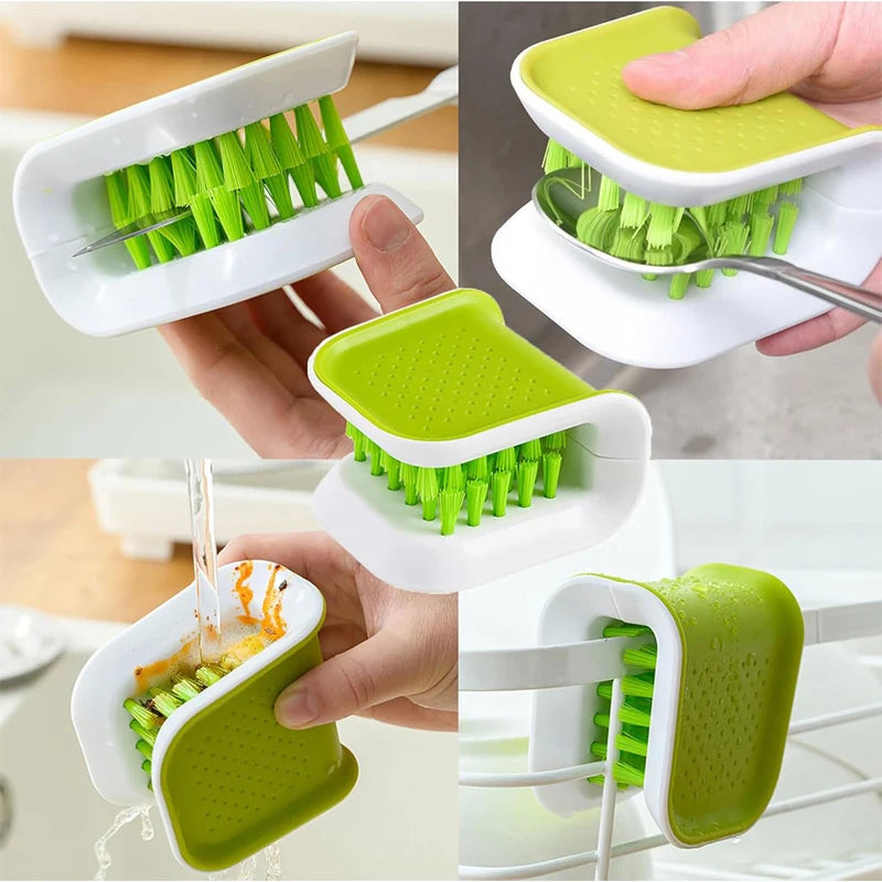 Kitchen Knife Cleaning Brush Tableware Brush Car Seat Belt Cleaning Brush U Shape Kitchen Washing Tool Tableware Cleaning Brush