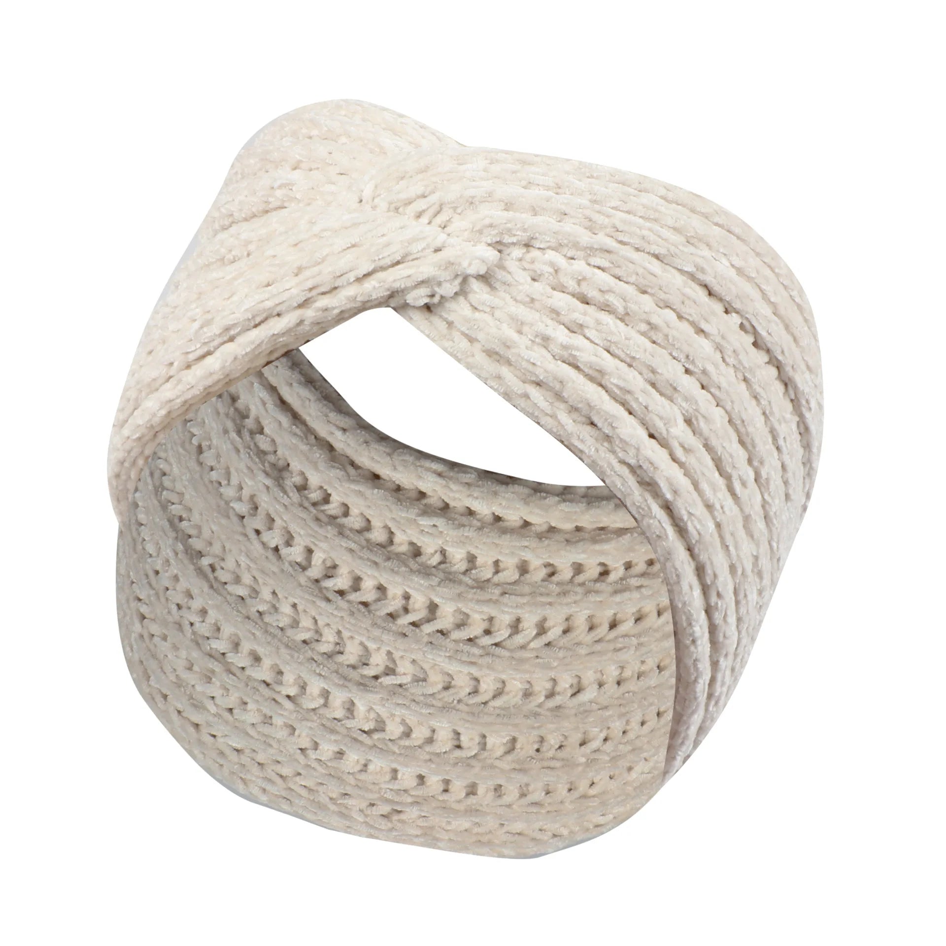 Windproof Going Out New Winter Solid Woolen Hairband Women'S Warm Wide Edge Cross Knitted Headband Hairband Accessories