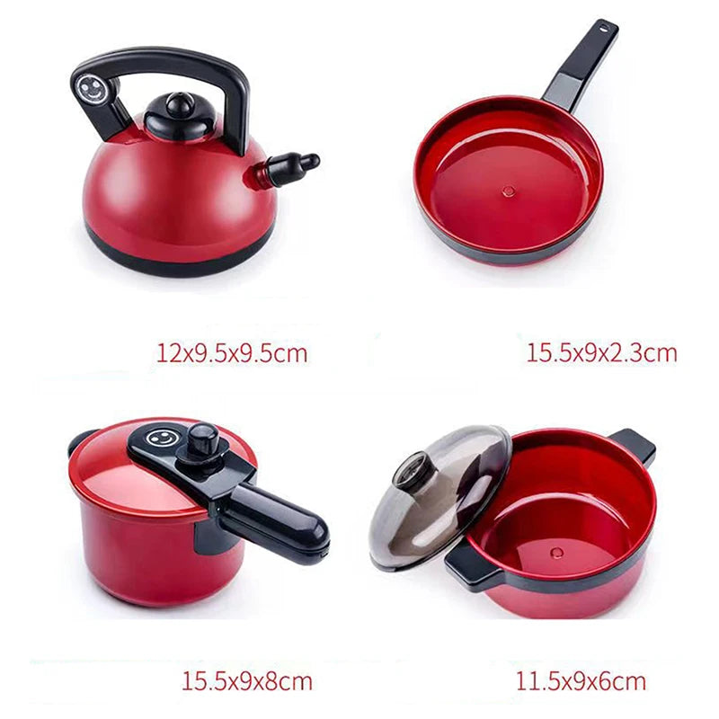 Kids Pretend Play Kitchen Toys Simulation Food Barbecue Cooking Toys Children Educational Play House Interactive Toys For Girl