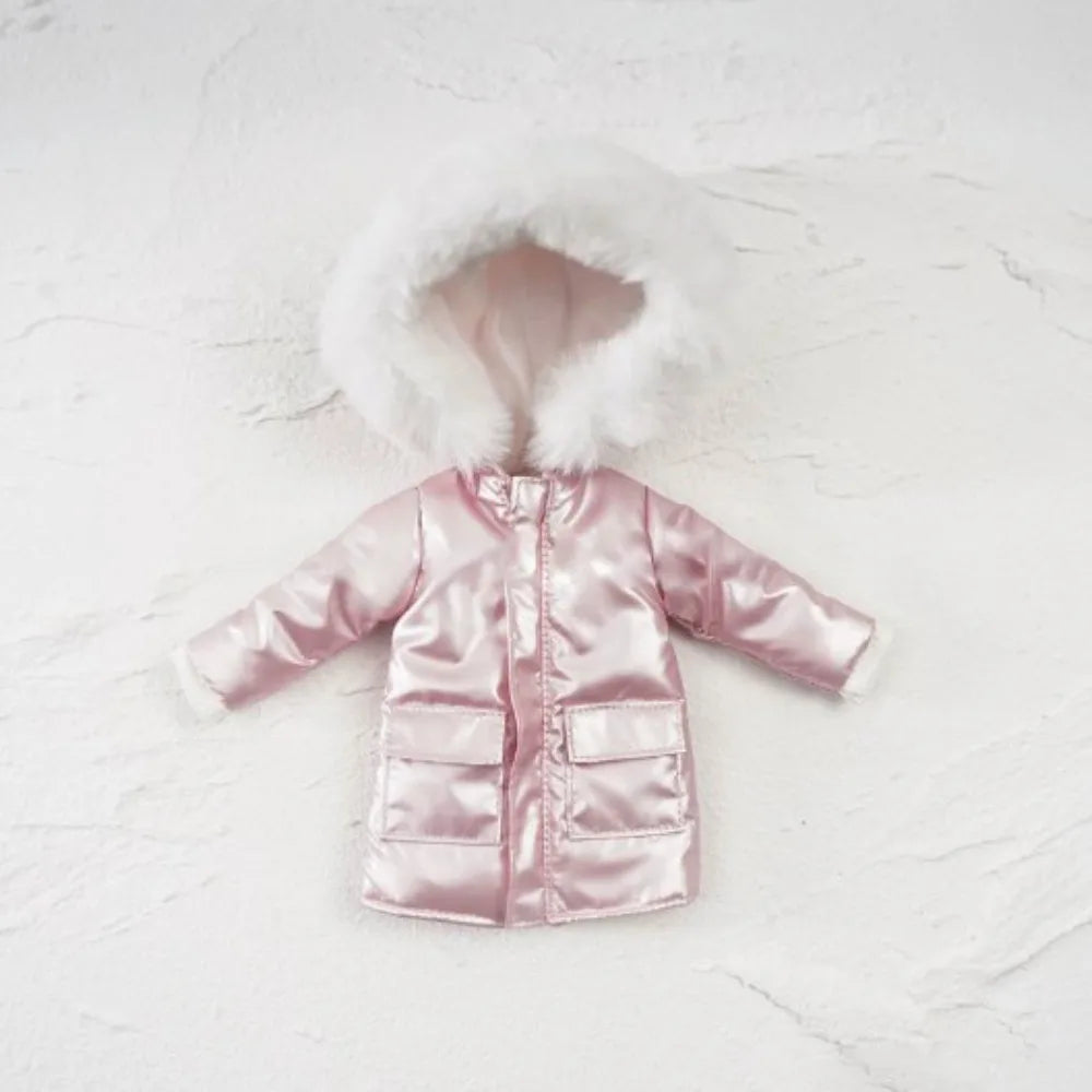 Fashion Winter Coat Outfits Long Style DIY Accessories Thick Down Jackets Handmade for blythe Dolls For ob24 ob22 Dolls/