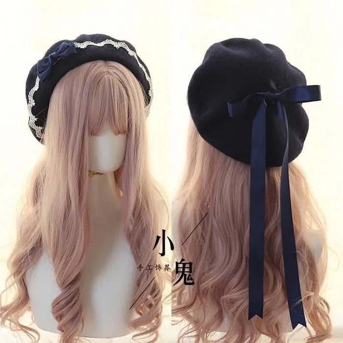 winter woman cap hats women winter accessories y2k women's fashion hat 2024 berets women Designer hat lolita cosplay cute things