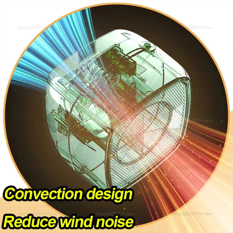 Portable Mini Heater for Indoor Office and Home Quiet Fast Heating Warmer Fan 500W PTC Ceramic Warm Air Heater for Winter