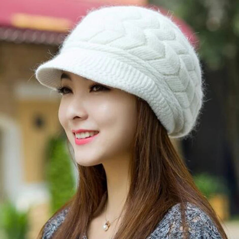 Fashion Warm Winter Women Beret Braided Baggy Knit Crochet Beanie Hat Ski Cap