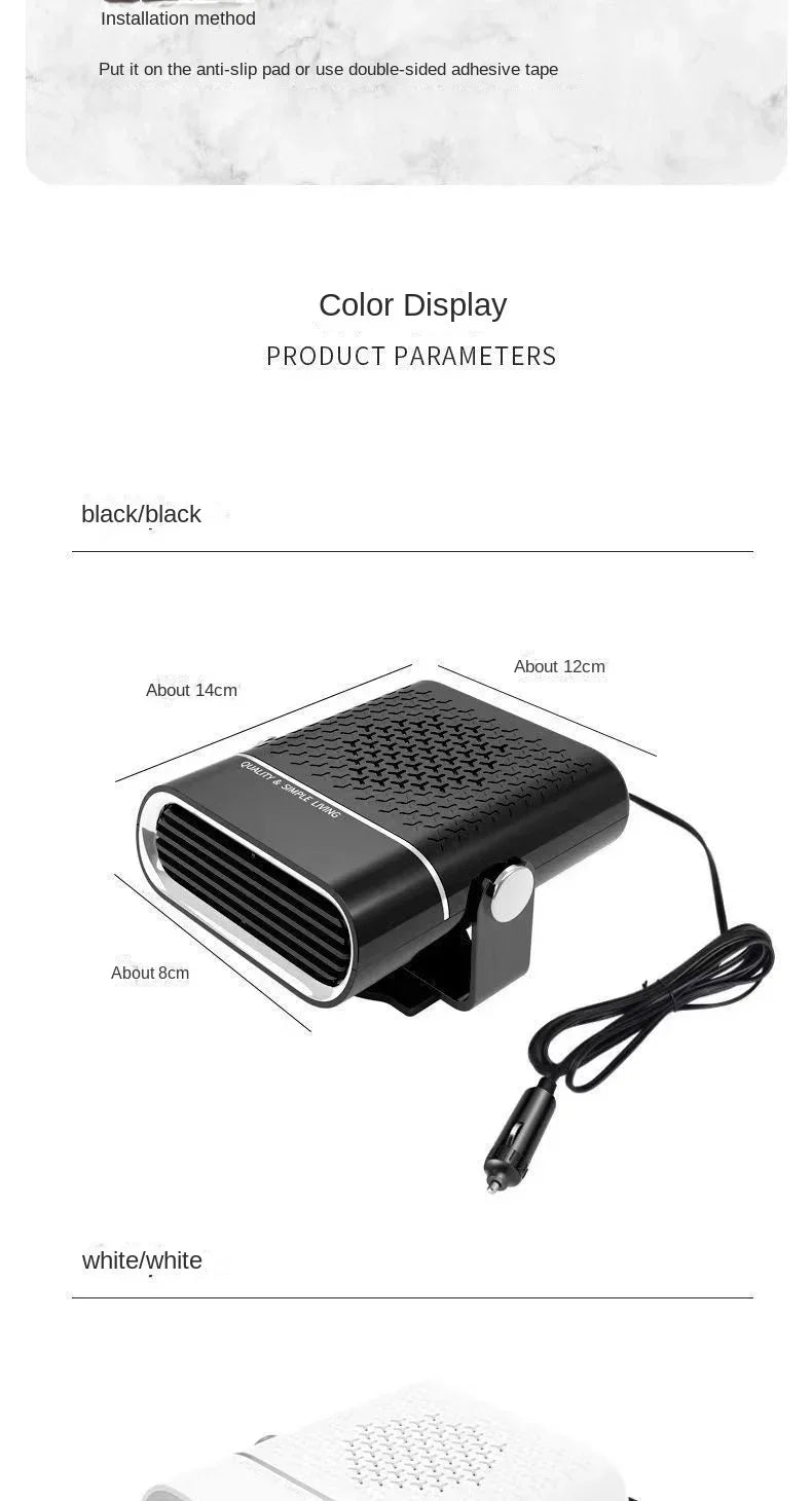 Car Heater 12V/24V Universal Windshield Defroster Defogger Heater Webasto Mini Autonomous Heater Suitable for Trucks and Cars
