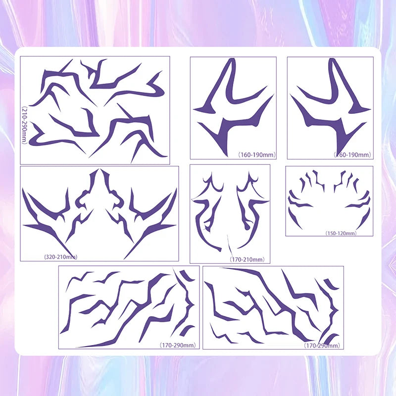 Halloween Kpop Party Face Body Stickers Carnival Christmas Custom Tattoo Wedding Trendy Cool Clothing Makeup Supplies Mood Props